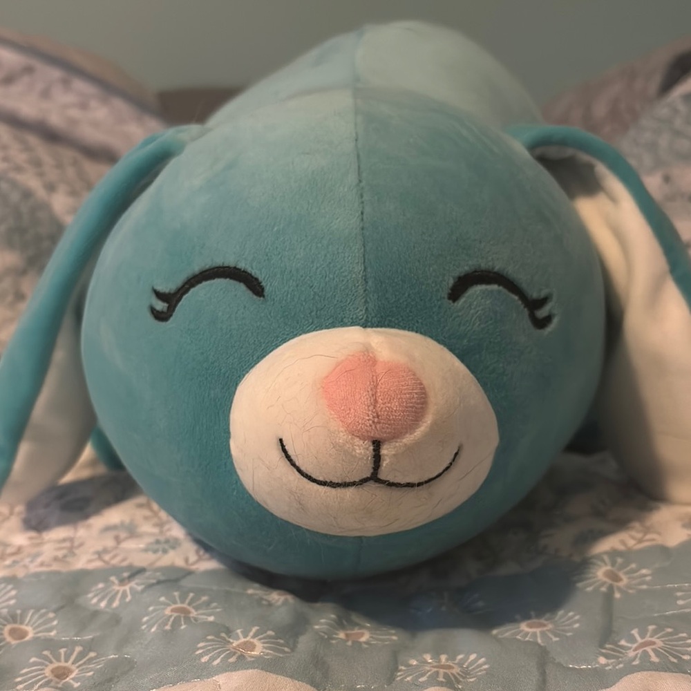 Squishmallows Blue and White Stuffed Animal